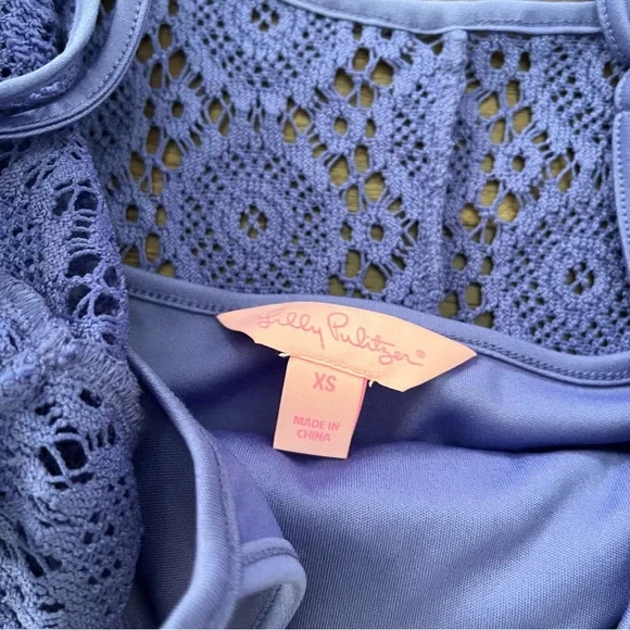 SOLD NWT New with tags Lilly Pulitzer Topanga shift dress in breakers lace blue - Picture 8 of 11